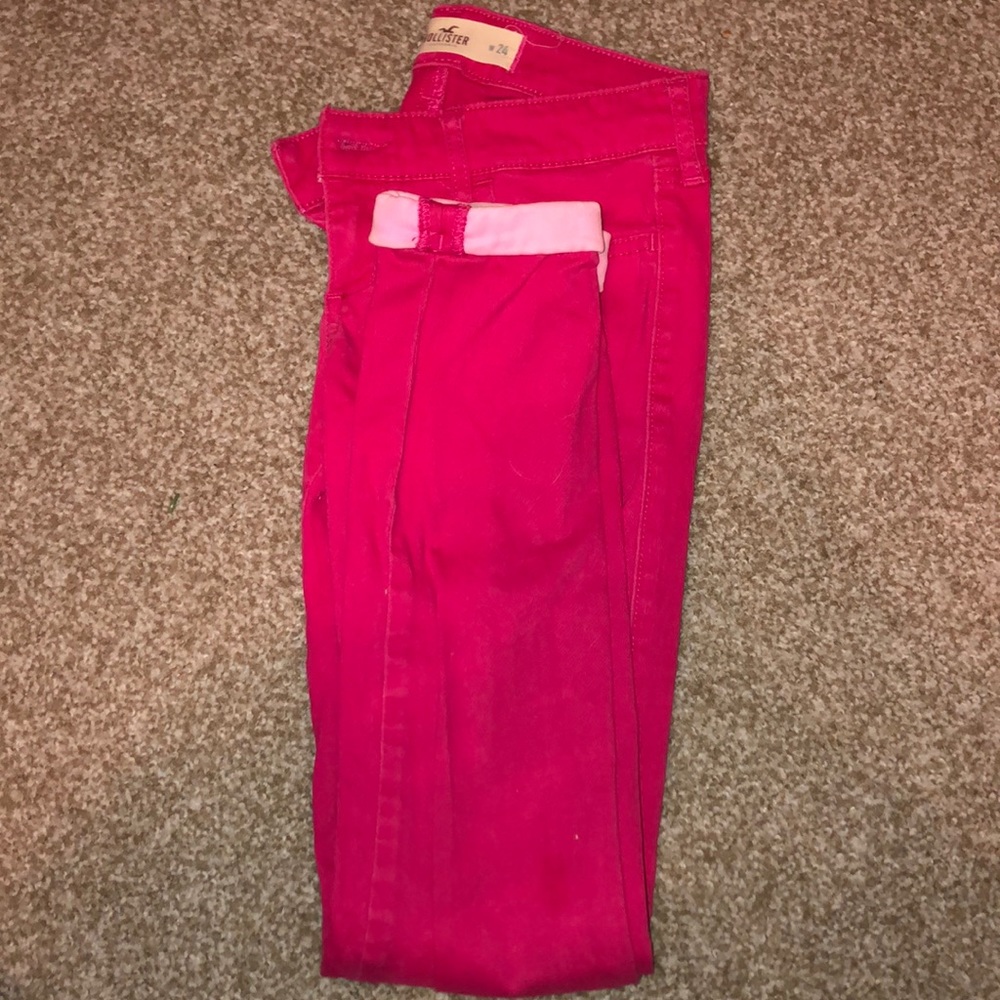 Pink Hollister jeans